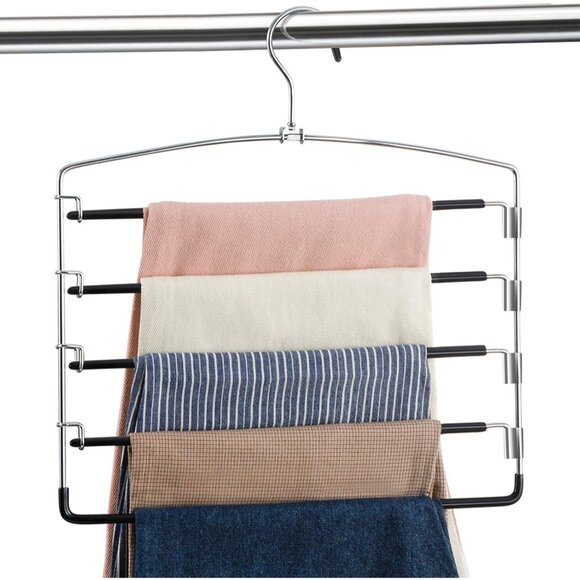 Other - Pants Hangers Non Slip 6 Pack Space Saving Hangers Multi-Layer Swing Arm Pants H